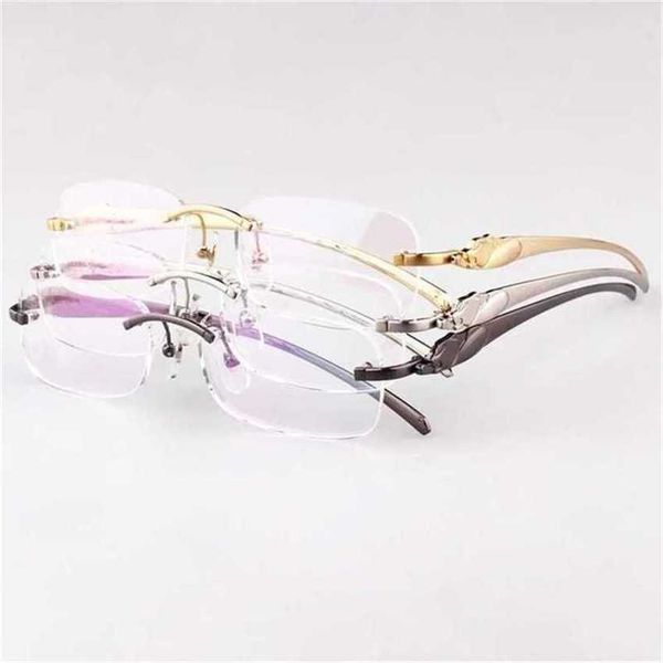 

luxury designer new sunglasses all-match random panther clear transparent optical frames for men women recipe colorful glass, White;black