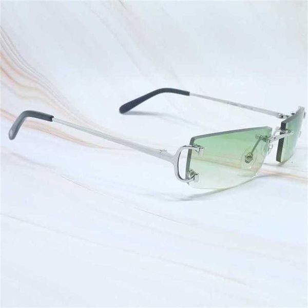 

designer men's and women's beach couple sunglasses 20% off vintage rimless small square big cool rapper shades party eyewear gafas, White;black