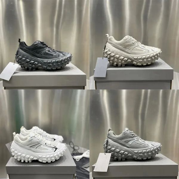 

balencigas balencaigaity defender sneaker casual shoes tire shoe sneakers dad shoes trainers rubber platform beige black khaki oio