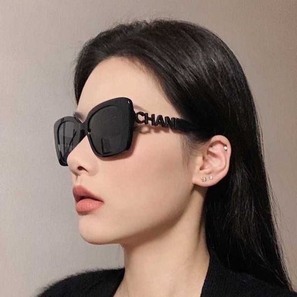 

20% off luxury designer new men's and women's sunglasses 20% off female ins protection diamond inlaid 5422 letters irregular legs, White;black