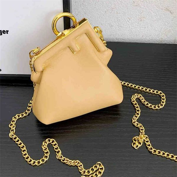 

handbag 2023 new bag women spring personality simple irregular shoulder messenger metal clip chain women's bagnzcb