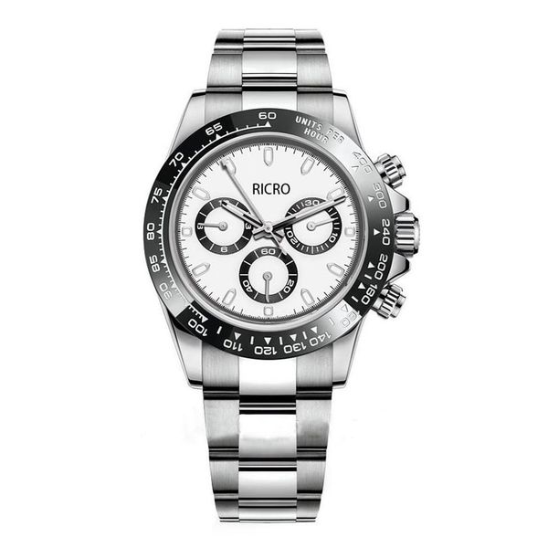 

men's mechanical watch ceramic ring mouth multi-functional automatic movement no timing function 40mm size made of 316 fine s287z, Slivery;brown