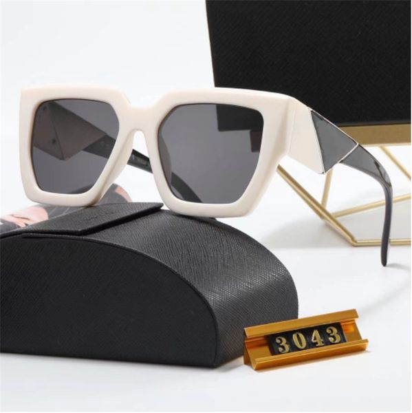 

2023 designers sunglasses men women uv400 square polarized polaroid lens sun glasses lady fashion pilot driving out, White;black