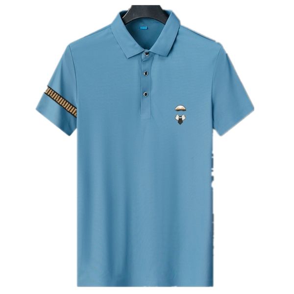 

designer french men's polo shirt men's t-shirt fashion clothing embroidery letter business short sleeve kassick t-shirt skateboard, White;black