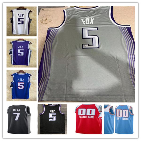 

printed sacramento basketball jersey de'aaron fox domantas sabonis kevin huerter harrison barnes malik monk keegan murray trey lyles da, Black;red