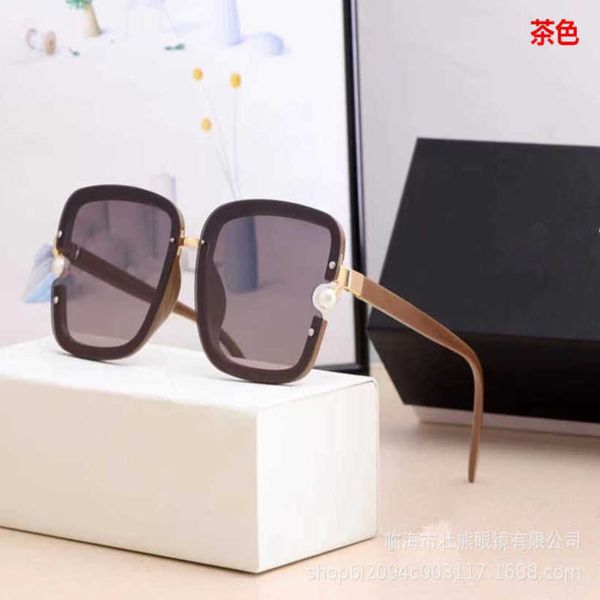

20% off luxury designer new men's and women's sunglasses 20% off 522 large frame pearl polarized, White;black
