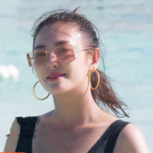 

40% off luxury designer new men's and women's sunglasses 20% off zhang yuqi net red ins same style personality big fashion metal, White;black