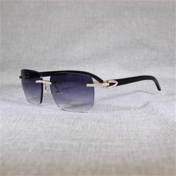 

30% off luxury designer new men's and women's sunglasses 20% off vintage rhinestone black white buffalo horn rimless men wood meta, White;black