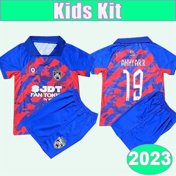 

2023 johor darul tazim kids kit soccer jerseys safiq leandro corbin-ong akhyar.r forestieri home child suit football shirt short sleeves uni, Black