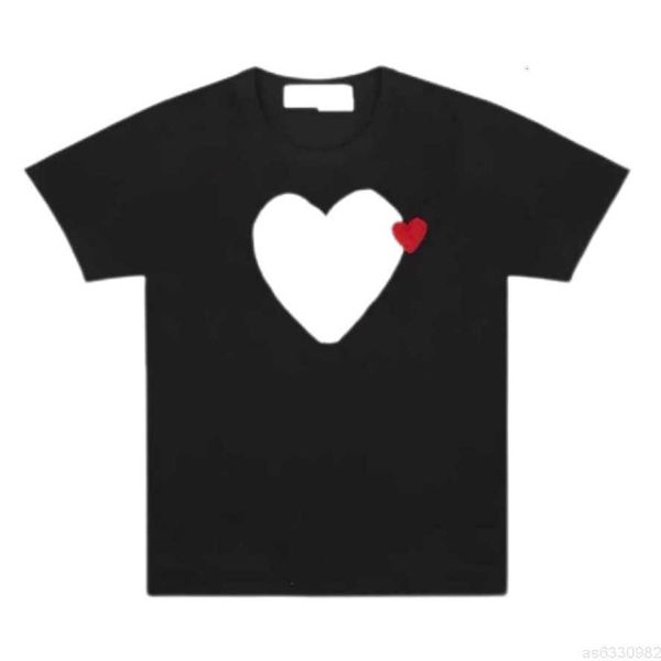 

fashion brand mens play t shirt designer hearts casual womens des badge garcons pure cotton t-shirt8hqt, White;black