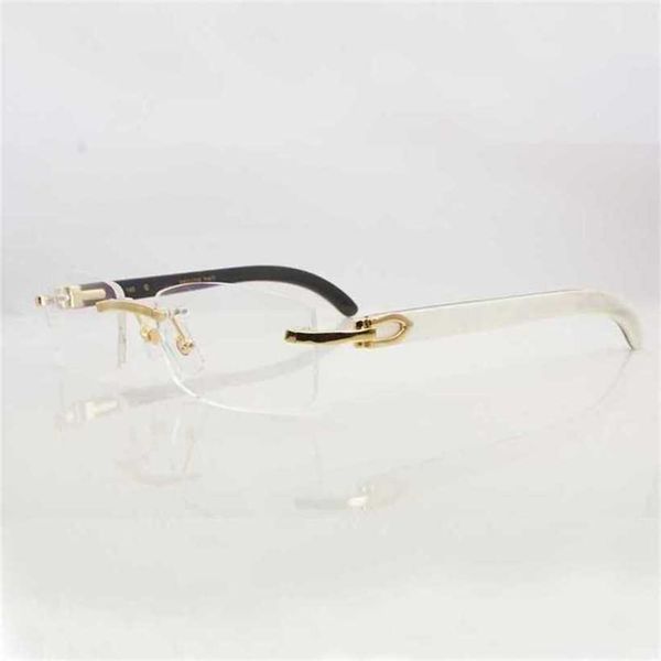 

20% off luxury designer new men's and women's sunglasses 20% off trend clear glass frames for men women random natural buffalo hor, White;black