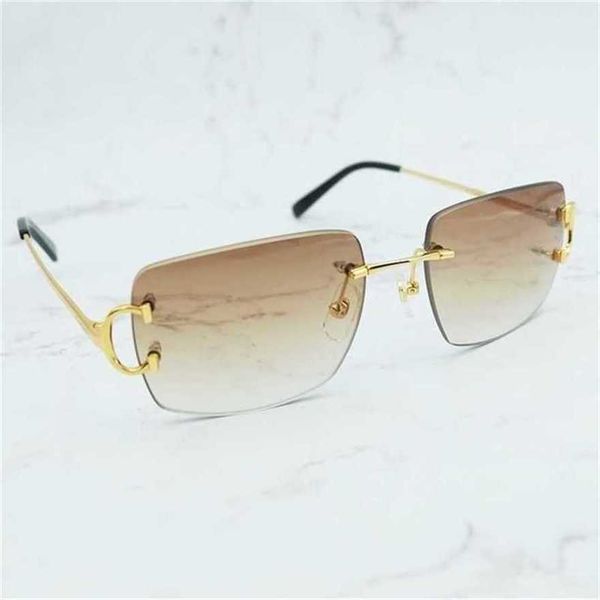

designer men's and women's beach couple sunglasses 20% off oversized rimless vintage glass men brand women sunglass big square sha, White;black