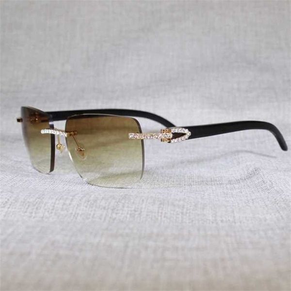 

20% off luxury designer new men's and women's sunglasses 20% off vintage rhinestone natural horn rimless men wood glasses metal fr, White;black