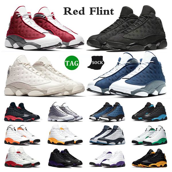 

13 men basketball shoes 13s black cat phantom university blue hyper royal flint atmosphere grey playground women mens trainers sports sneake