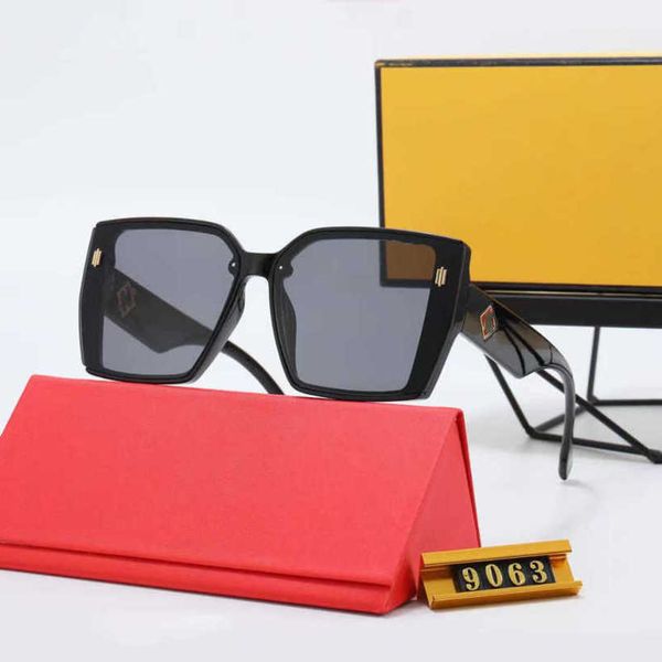 

20% off luxury designer new men's and women's sunglasses 20% off overseas street travel polarizing glasses 9063, White;black
