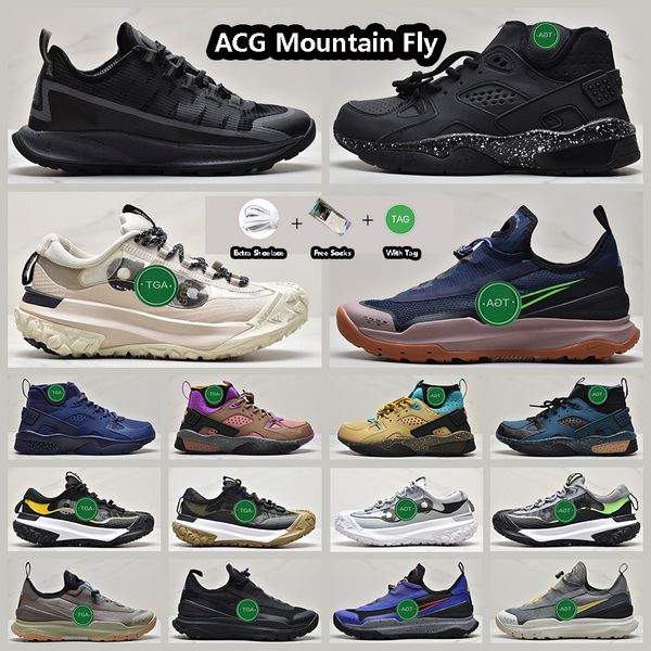 

acg mountain fly hiking shoes men and women black brown camel green khaki red grey white deep grey yellow cream beige dlive watermelon train