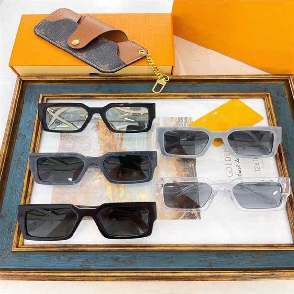 

50% off luxury designer new men's and women's sunglasses 20% off ins super fire 22ss z1579 fashion plate square net red street p t, White;black