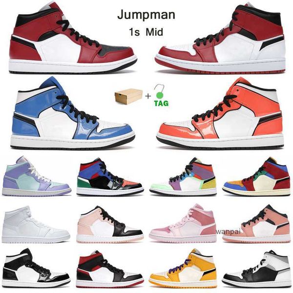 

jumpman 1s mid basketball shoes 1 mens trainers white shadow smoke grey ice cream university blue pine green womens outdoor sneakers with bo