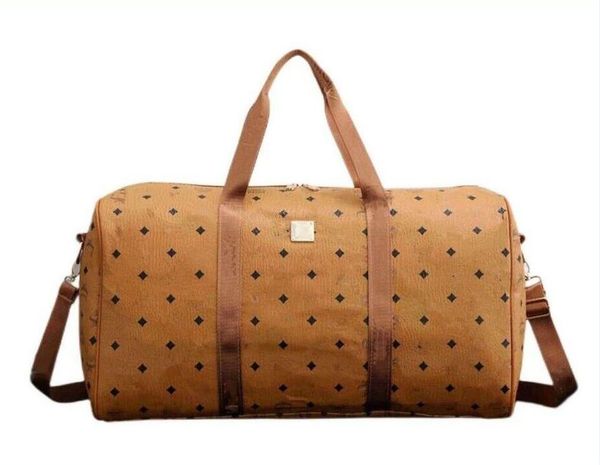 

designer duffle bag luxury women travel bags hand luggage men pu leather handbags large cross body bag totes 55cm 008