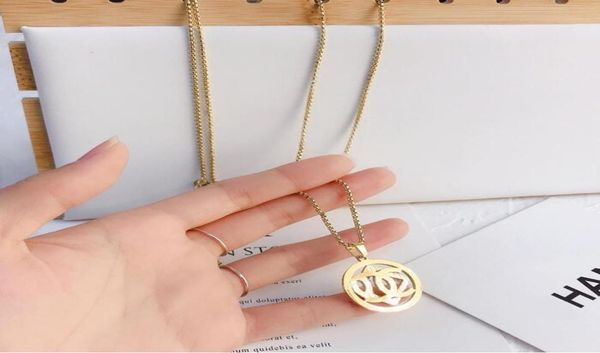 

18k gold plated stainless steel necklaces choker chain letter pendant statement fashion womens necklace wedding jewelry accessorie5857792, Silver