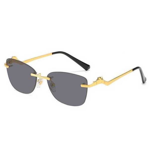 

30% off luxury designer new men's and women's sunglasses 20% off frameless head fashion personalized glasses, White;black