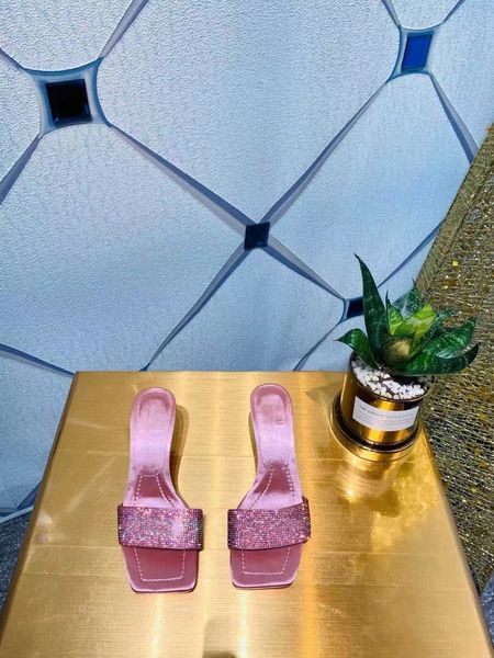 

women's new luxury shoes with diamond face thin flash thick bottom slippers sandals outdoor beach green black fuchsia flash diamond fas