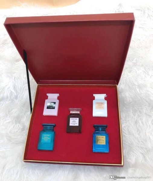 

perfume set gift box for man woman perfume fragrance 5 bottles 75ml edp soleil blanc lost cherry rose prick spray parfum designer4717780