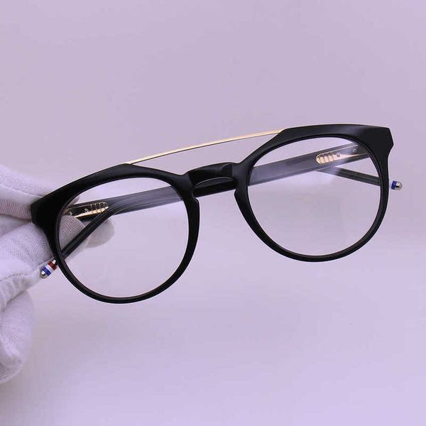 

luxury designer new men's and women's sunglasses 20% off tb408 large face round frame glasses fashion korean version myopia optica, White;black