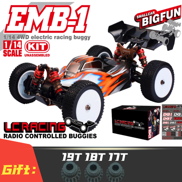

lc racing emb-1hk 1/14 kit pro 4wd brushless buggy off road waterproof esc servo motor competition rc remote control unassembled