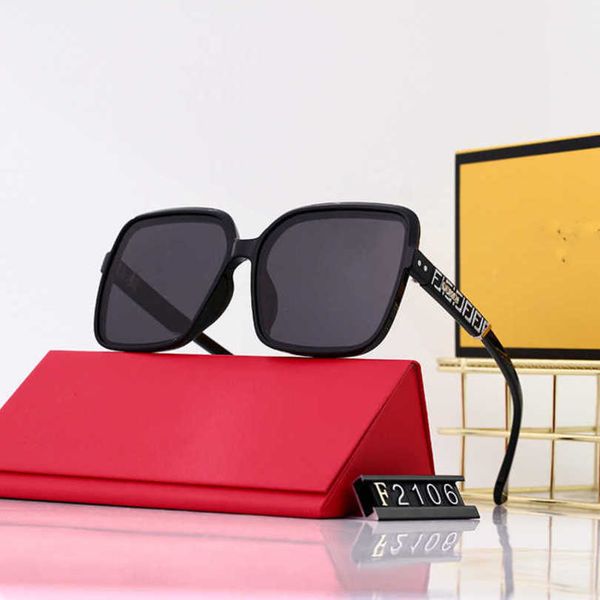 

men's luxury designer women's sunglasses letter box glasses large frame female, White;black