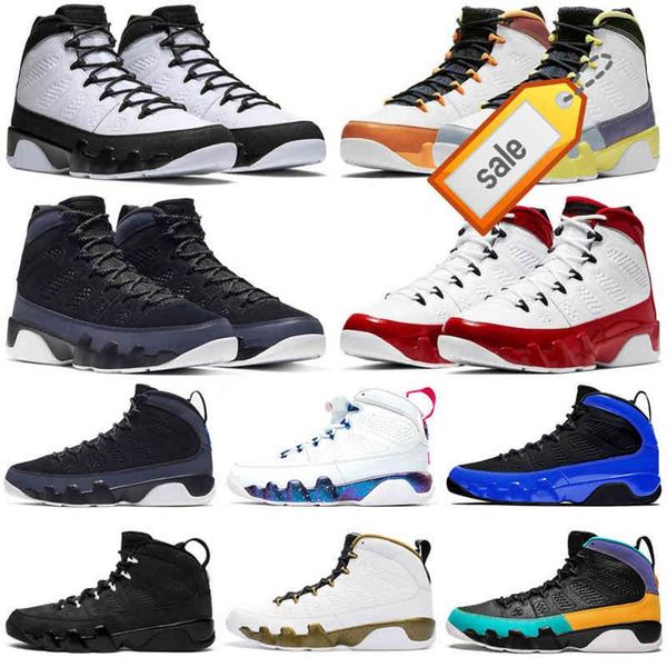 

2022 jumpman 9 9s men basketball shoes university blue gold racer gym red change the world athletic mens trainers sports sneakers 271q