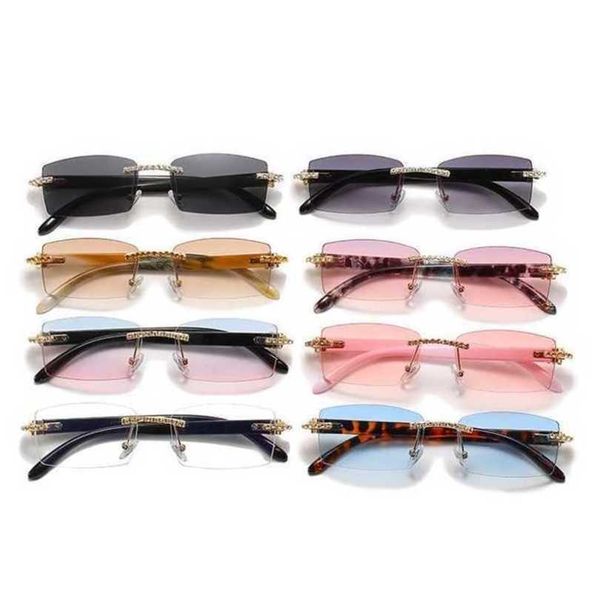 

10% off luxury designer new men's and women's sunglasses 20% off personalized trend trimming square glasses net red street sunglas, White;black