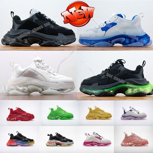 

balencigas balencaigaity triple s casual shoes mens womens old grandpa sneakers black white green pink dark blue sliver grey sn vqz