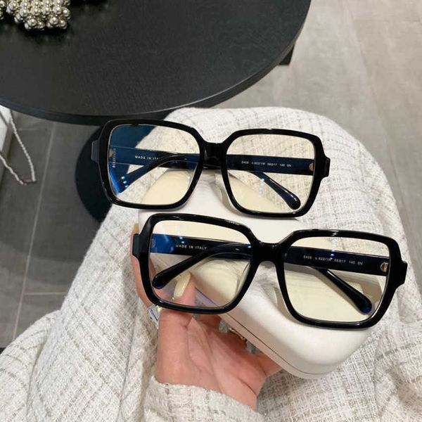 

luxury designer new sunglasses ouyang nana's same lens net red plain face can be matched with degree myopia glasses frame, White;black