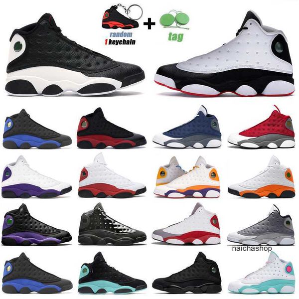 

wholesale 13s basketball shoes for men women 13 red flint hyper royal court purple aurora green black cat mens trainers sports sneaker jorde