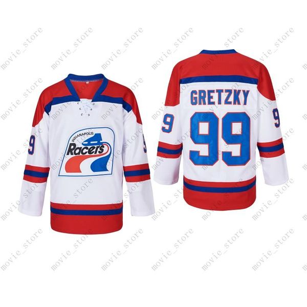 

men's indianapolis racers 99 wayne gretzky ice hockey jersey stitched, Black;red
