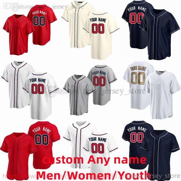 

custom s-6xl movie college baseball wears jerseys stitched 7 dansbyswanson 13 ronaldacunajr. 27 austinriley 1 ozziealbies 28 mattolson hong, Black