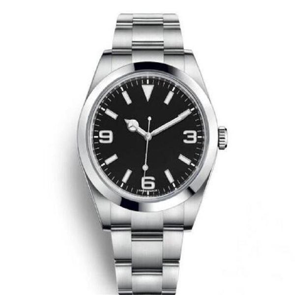 

luxury menes watch exp air king series 116900 216570 black 40mm dial automatic mechanical movement 316 steel bran designer wat290d, Slivery;brown