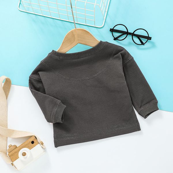 

t-shirts children's clothing t-shirt casual boys and girls solid color 230327, Blue