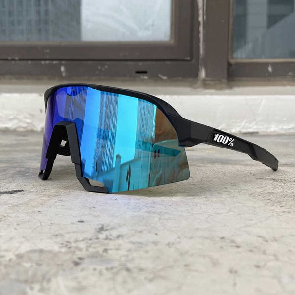 

100 cycling glasses s3 sports outdoor running uv resistant sunglasses wind goggles, White;black