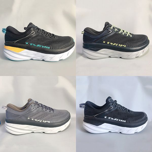 

men one one bondi 7 running shoes summer classic low sports shoes lightweight mesh breathable black white flat sneakers mens walking athleti