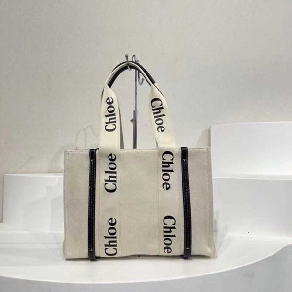 

stripe woody tote bag designer hands bags outlet handbag cloe canvas letter 2023 fashion tote portable large capacity women 1 hsxc