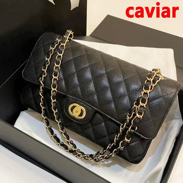 

designer bag shoulder bags classics flap luxury handbags totes channel chain bags clutch women checked thread purse double letters solid has