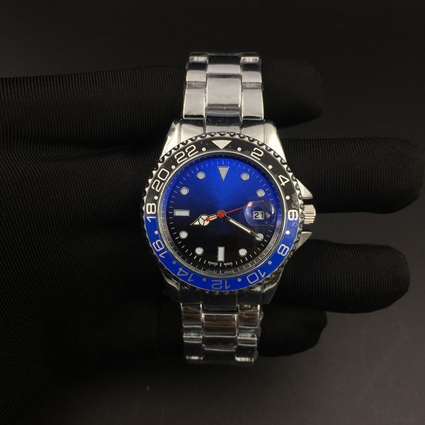 

2023 luxury watch classic atmosphere good looking business switzerland annual explosions highend mens watches luxury fashion black dial cale, Slivery;black