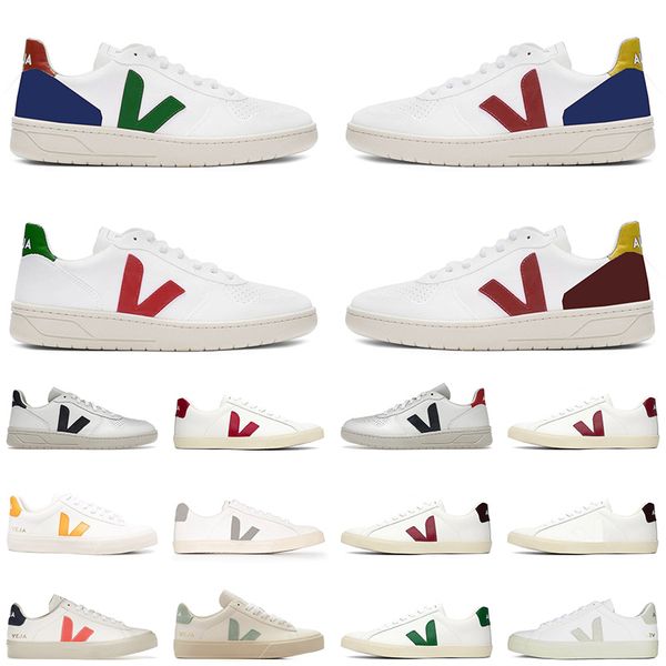 

designer sneakers 2023 veja women shoes leather black white platform skate low vintage couples vegetarianism style og vejas plate-forme casu