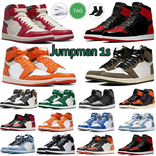 

classic basketball shoes men women 1s og patent panda university blue dark bred unc twist grey jumpman cool man outdoor sports sneakers trai