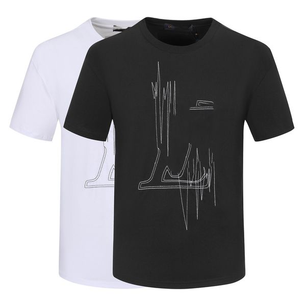

2023 men's t-shirts designer shirt 3d printing mens tees and womens t-shirt ss anti-wrinkle classic loose luxury men's t-shirts.sc, White;black