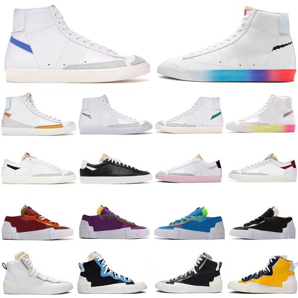 

blazer mid 77 vintage high low running shoes british tan lron grey lucid green sketch white black team red black grey designer mens womens t