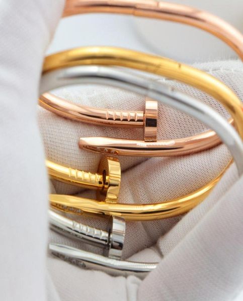 

diamond bracelet designer men039s gold bracelets luxury jewelry for women fashion bangle titanium steel goldplated craft never5242061, Black