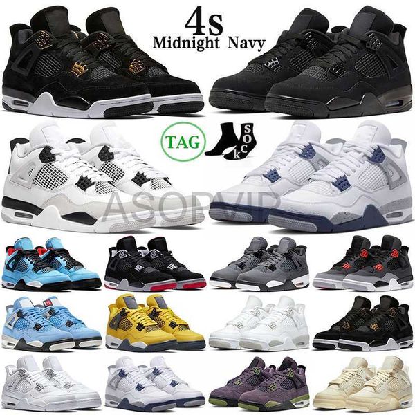 

designer shoes jumpman 4 4s mens basketball shoes military black cat canvas university blue red thunder cactus jack 4 4s men women trainers